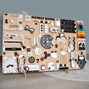 Montessori Busy Board, Dementia Sensory Board, Ergotherapie Hilfsmittel, Alczheimer Aktivitäten