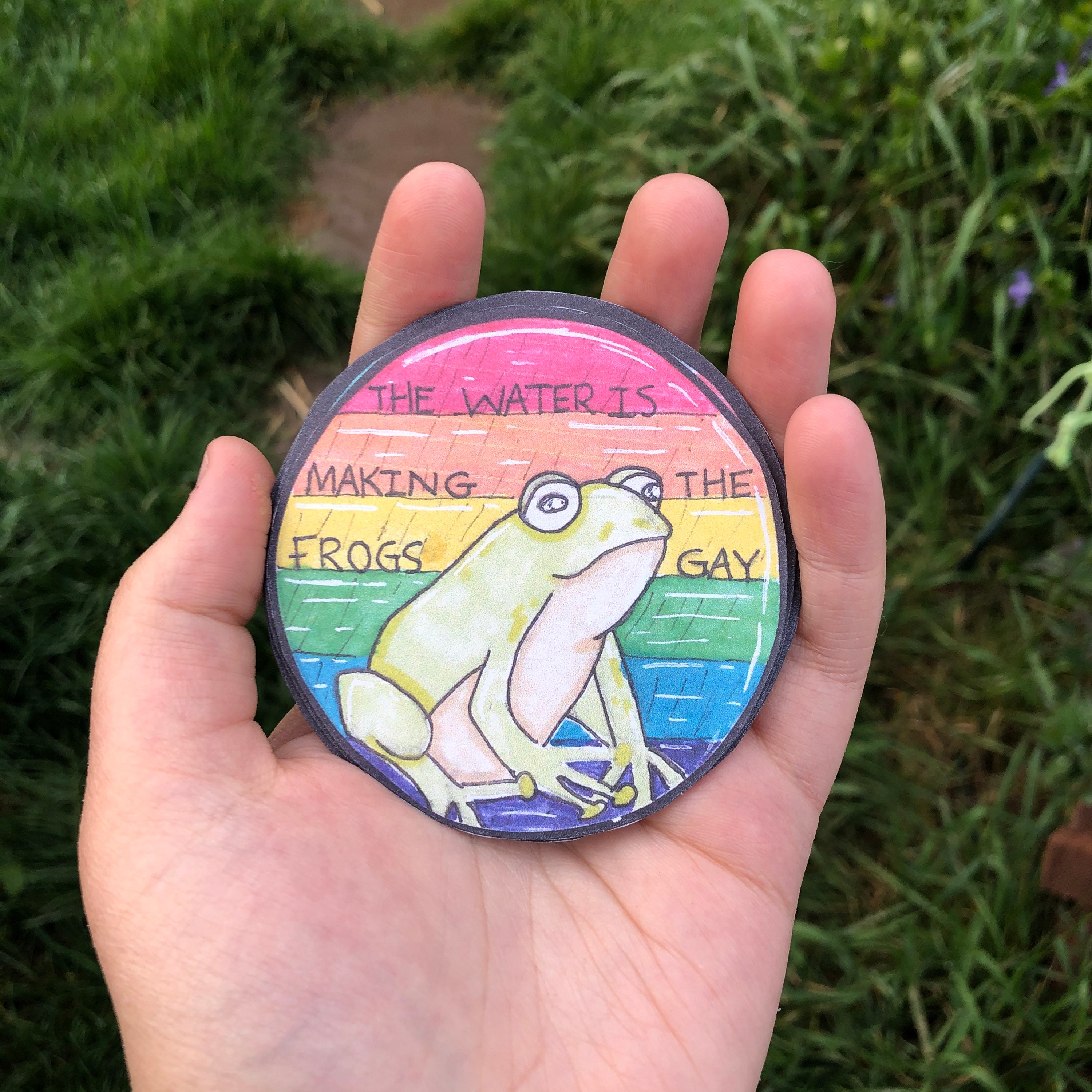 Gay Frog Sticker Etsy