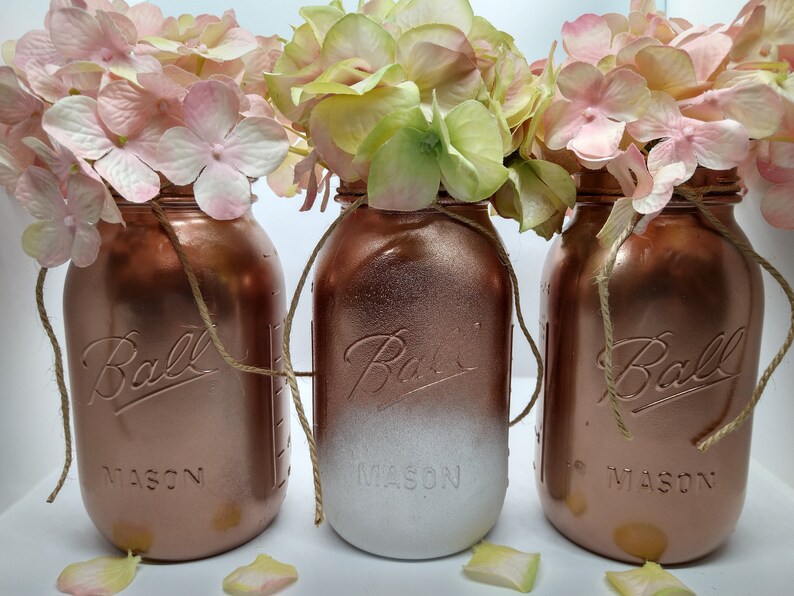 3 Quart Sized Mason Jar Centerpiece Etsy