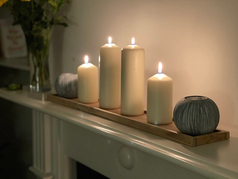 Candle Holder Tray Etsy UK
