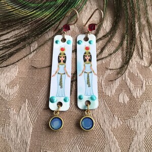 Egyptian Princess in White, gold filled