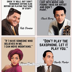 Most Influential Black Musicians, Black History Month 2024,Theme African Americans and the Arts,Artists, Music Appreciation Month,Beige Gray image 3