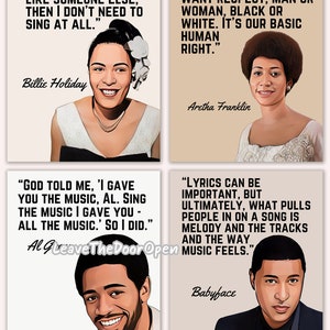 Most Influential Black Musicians, Black History Month 2024,Theme African Americans and the Arts,Artists, Music Appreciation Month,Beige Gray image 5