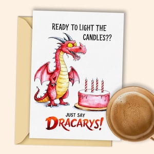 Dragon Birthday Card: Ignite Your Celebration with This Mythical Digital Card Printable Download!