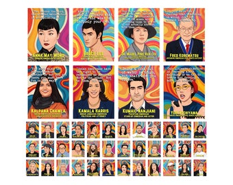 AAPI Poster, Bulletin Board Set für asiatisch-amerikanische und pazifische Inselbewohner, AAPI-Geschichtsmonat, 44 Zitate, Lehrer-Klassenzimmerdekor