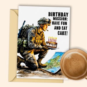 Carte d'anniversaire à télécharger : embarquez pour une mission d'anniversaire avec cette carte numérique aventureuse imprimable !