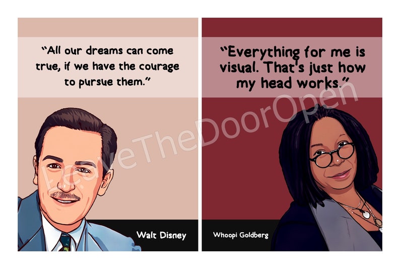 Famous People With Dyslexia, 20 Printable Quote Posters,dyslexia ...