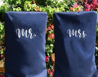 Personalized Chiavari chair covers