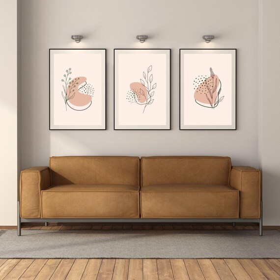 3er Set Abstrakte Kunst-Poster – 15x20 Cm, Moderne Wandbilder Für Wohnzimmer & Schlafzimmer