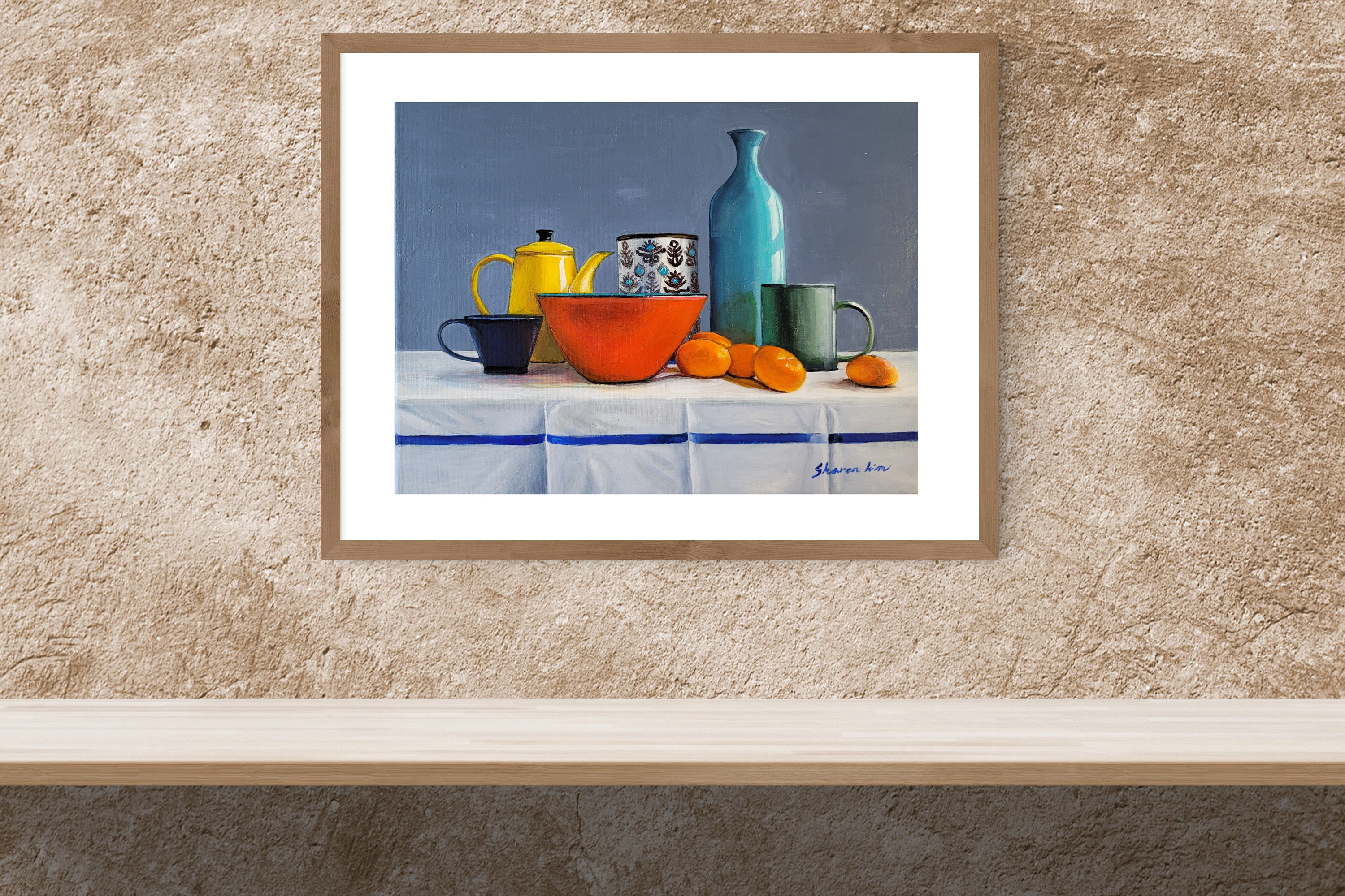 Original Painting Acrylic Painting Still Life Paintinyellow - Etsy