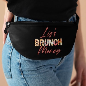 Personalisierte Bauchtasche | Brunch Geld Bauchtasche | Füge der Bauchtasche deinen Namen hinzu