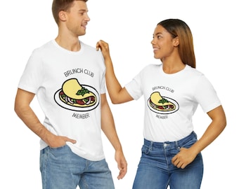 Camiseta unissex de manga curta Omelette Brunch Club