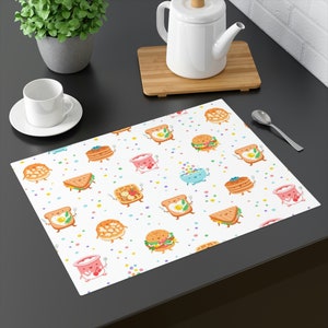 Breakfast Party Placemat on 18&quot; x 14&quot; Placemat | 1pc