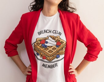 Belgium Waffle Brunch Club Unisex Jersey Short Sleeve T-shirt