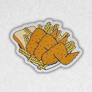 Cesta de alitas de pollo Pegatina