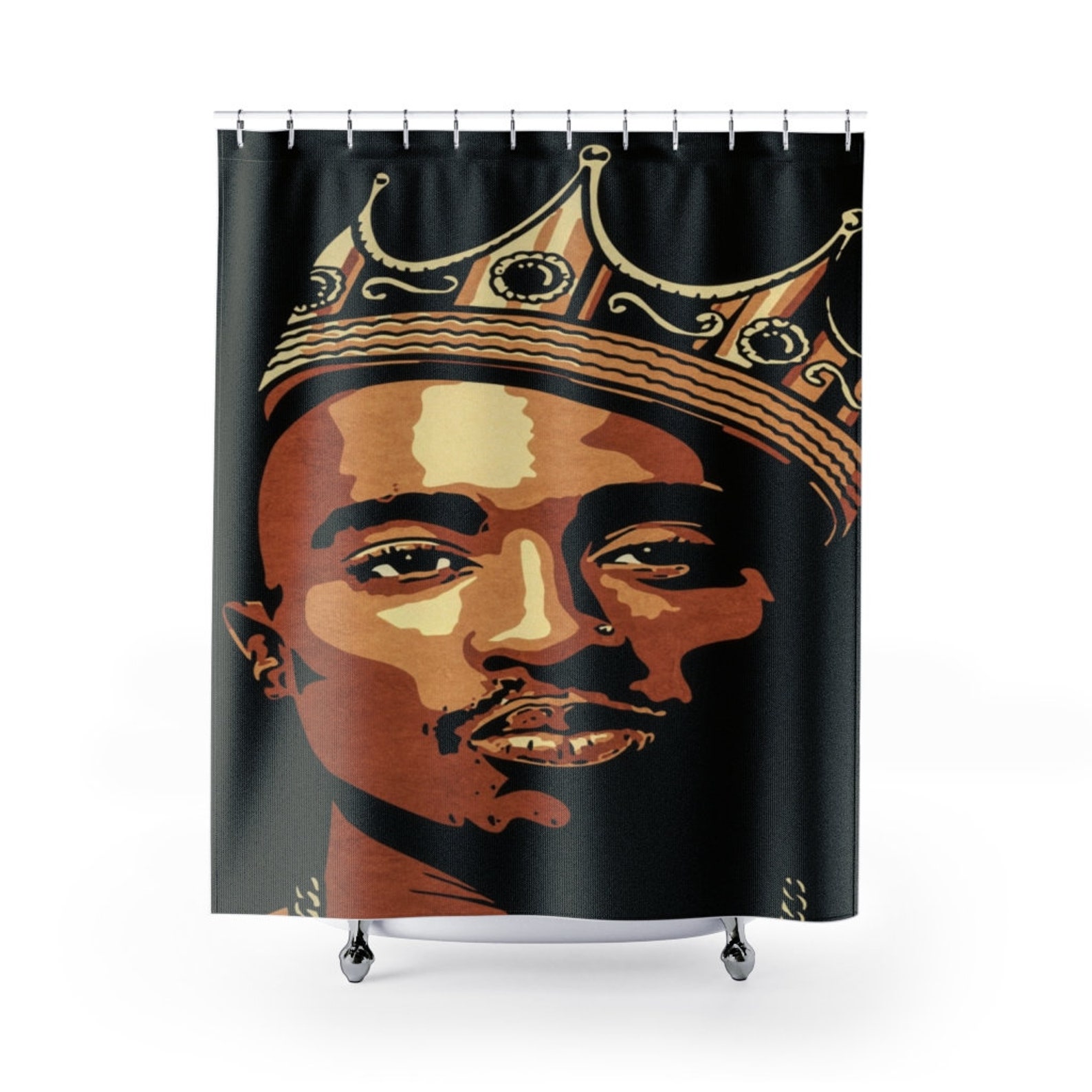2pac Shower Curtain Bathroom Decor Home Accessories Tupac Rap 90s Hip