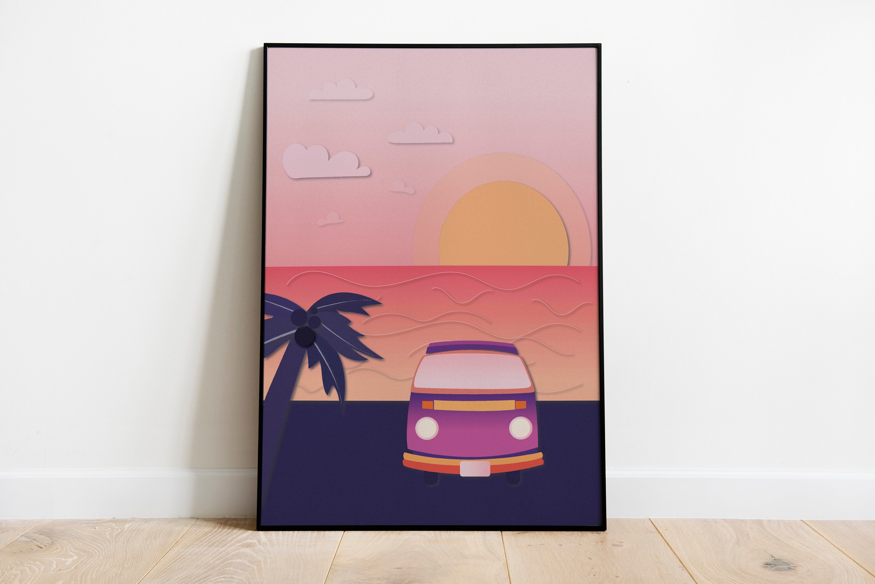 Sunset Art Print Sunset Poster Abstract Art Printable Art | Etsy