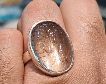 Natural DURR-E-NAJAF Gemstone in Handmade 925 Sterling Silver Ring for Men & Women.
