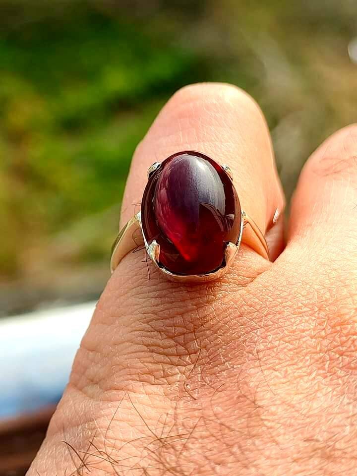 The Super Natural Red Yemeni AGATE surkh Aqeeq Gemstone in