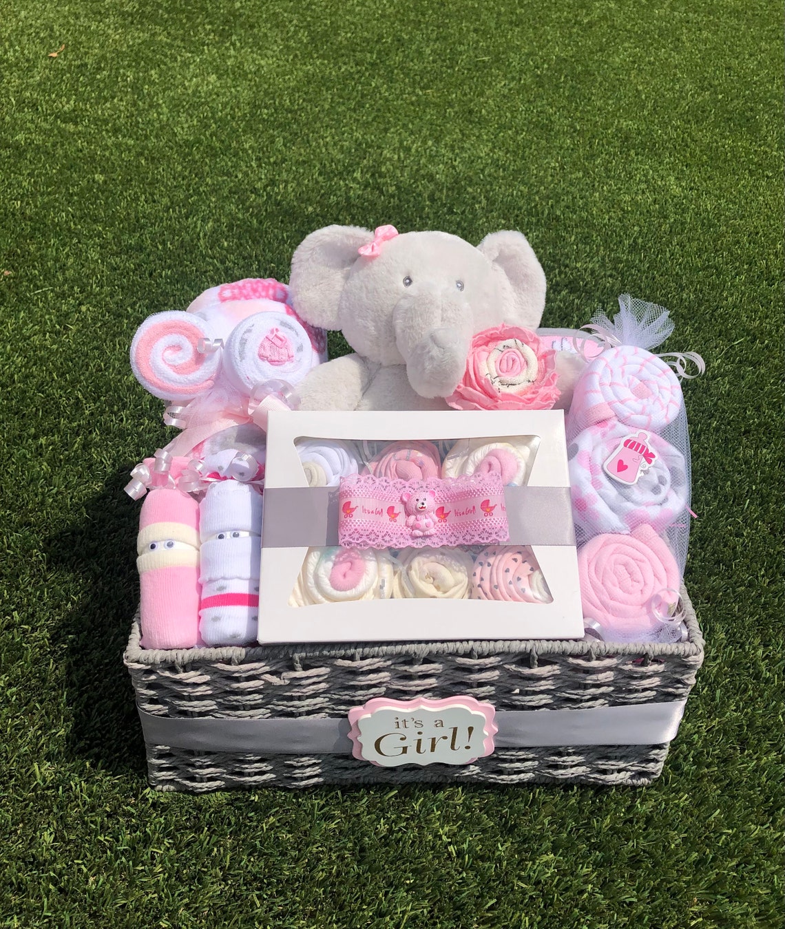 NEW Deluxe Baby Girl Gift Basket Baby Gift Basket Baby Etsy