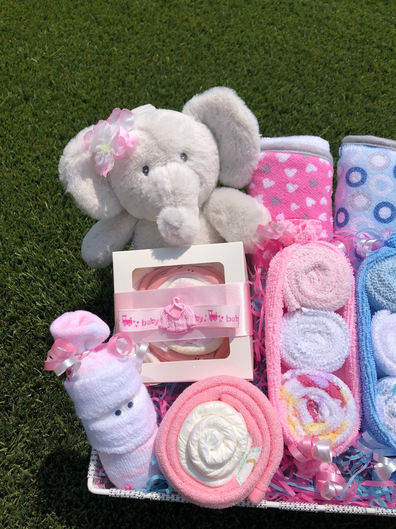 NEW Baby Twins Gift Basket Newborn Baby Gift Basket Unique Etsy