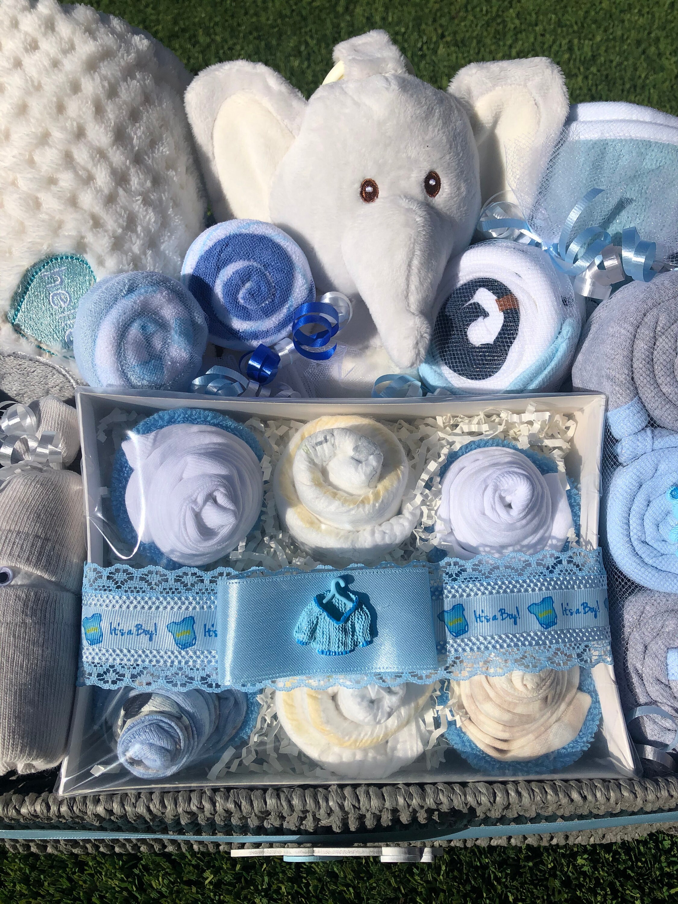 NEW Deluxe Baby Gift Basket Baby Gift Basket Baby Shower - Etsy UK