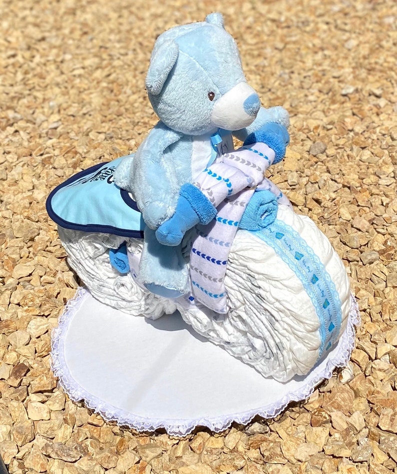 Motorcycle Diaper Cake Baby Boy Diaper Cake Baby Shower Etsy