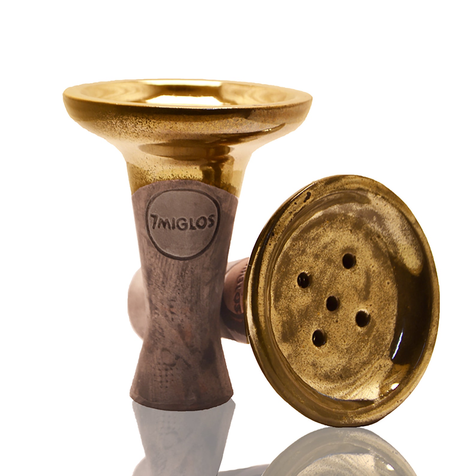 Hookah Bowl Clay Cup Handmade Gold Slim Ceramic Shisha Head Etsy