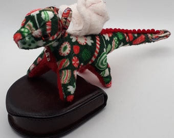 Seasonal Christmas Sweets dragon handmade soft toy