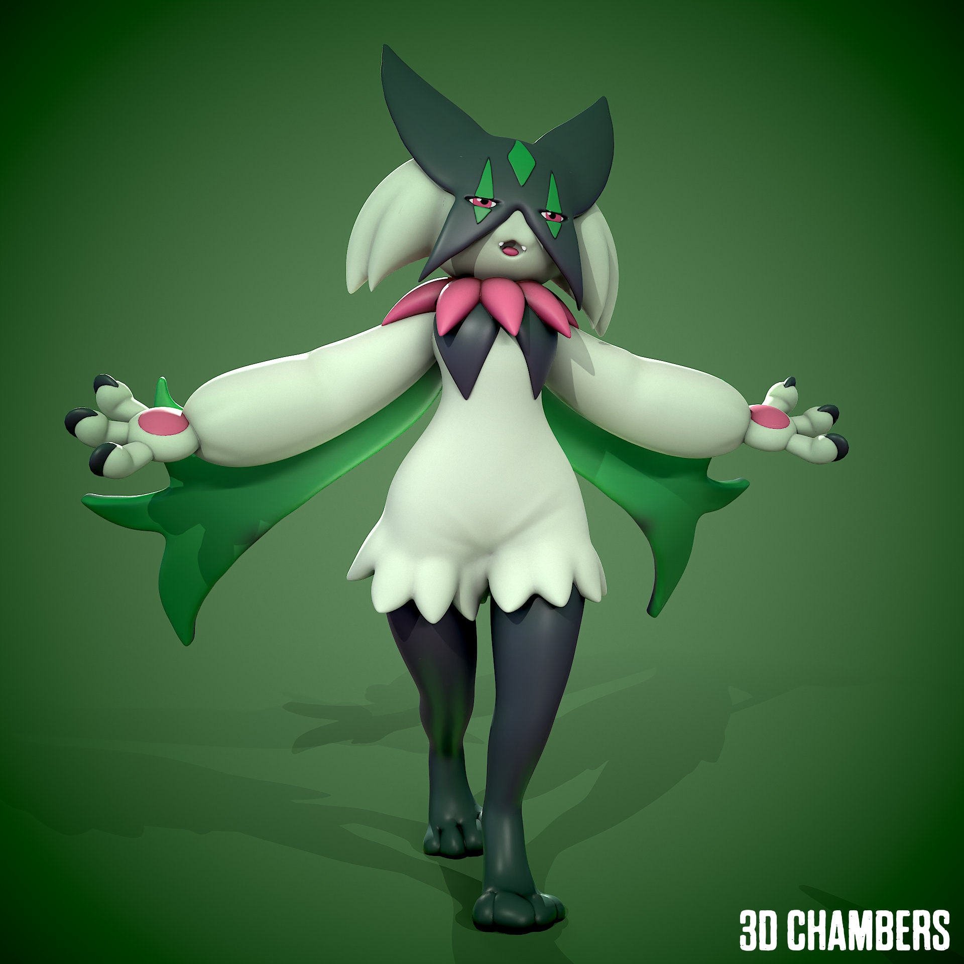 Gardevoir Pokemon Unite Collectibles pokeball Pokedex 04mm Layer Height  Painted and Unpainted Versions Available 