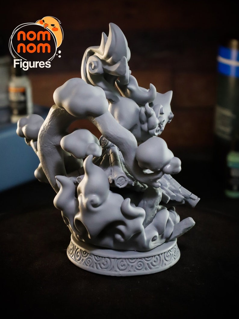 Chibi Amaterasu Diorama van Okami Home Decor Beelden Verzamelbare 3D-geprinte beelden Ongeverfde en geschilderde versies beschikbaar afbeelding 7