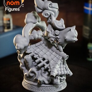 Chibi Amaterasu Diorama van Okami Home Decor Beelden Verzamelbare 3D-geprinte beelden Ongeverfde en geschilderde versies beschikbaar afbeelding 4