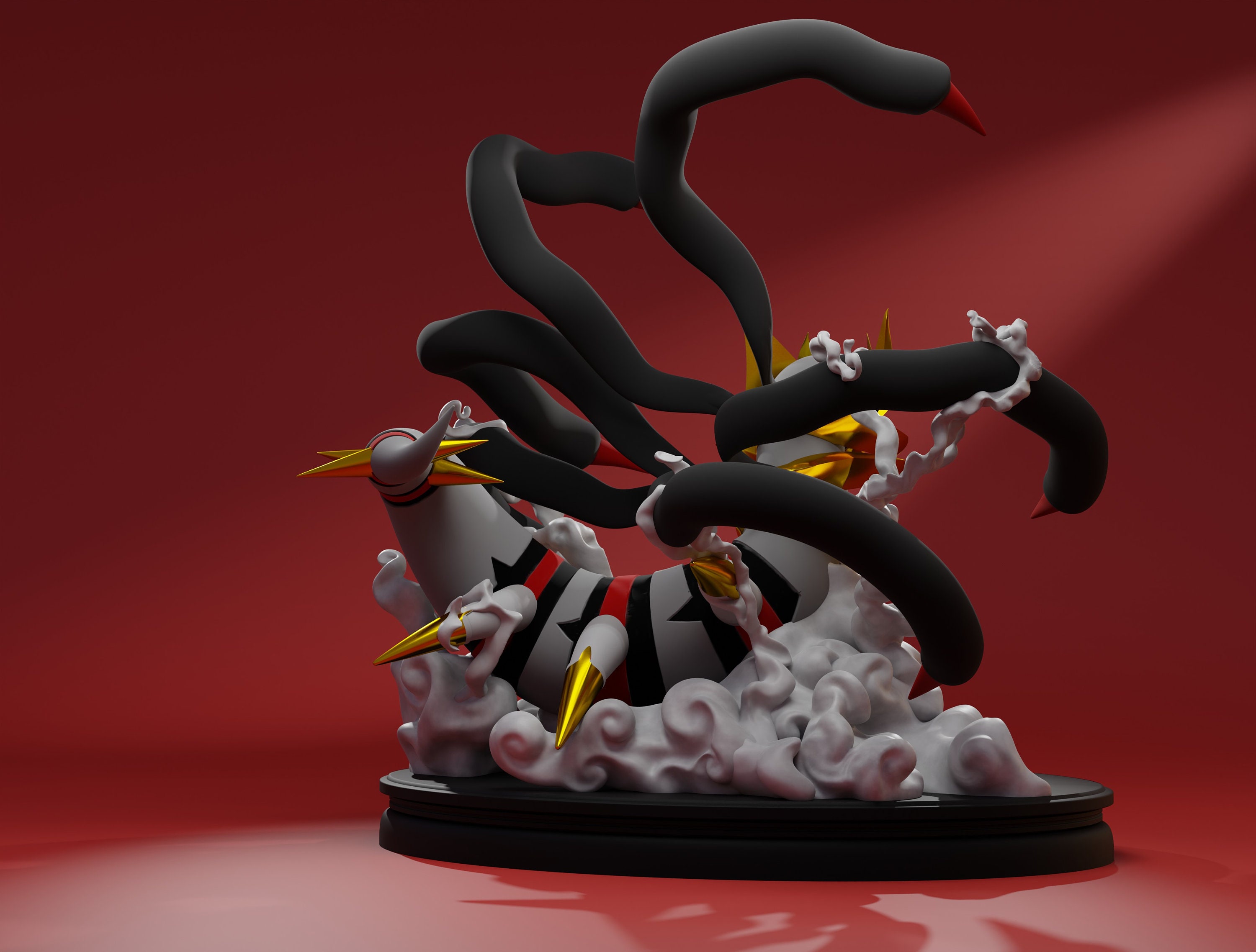 Giratina Legendary Pokemon Statue Collectible 3d Printed Etsy