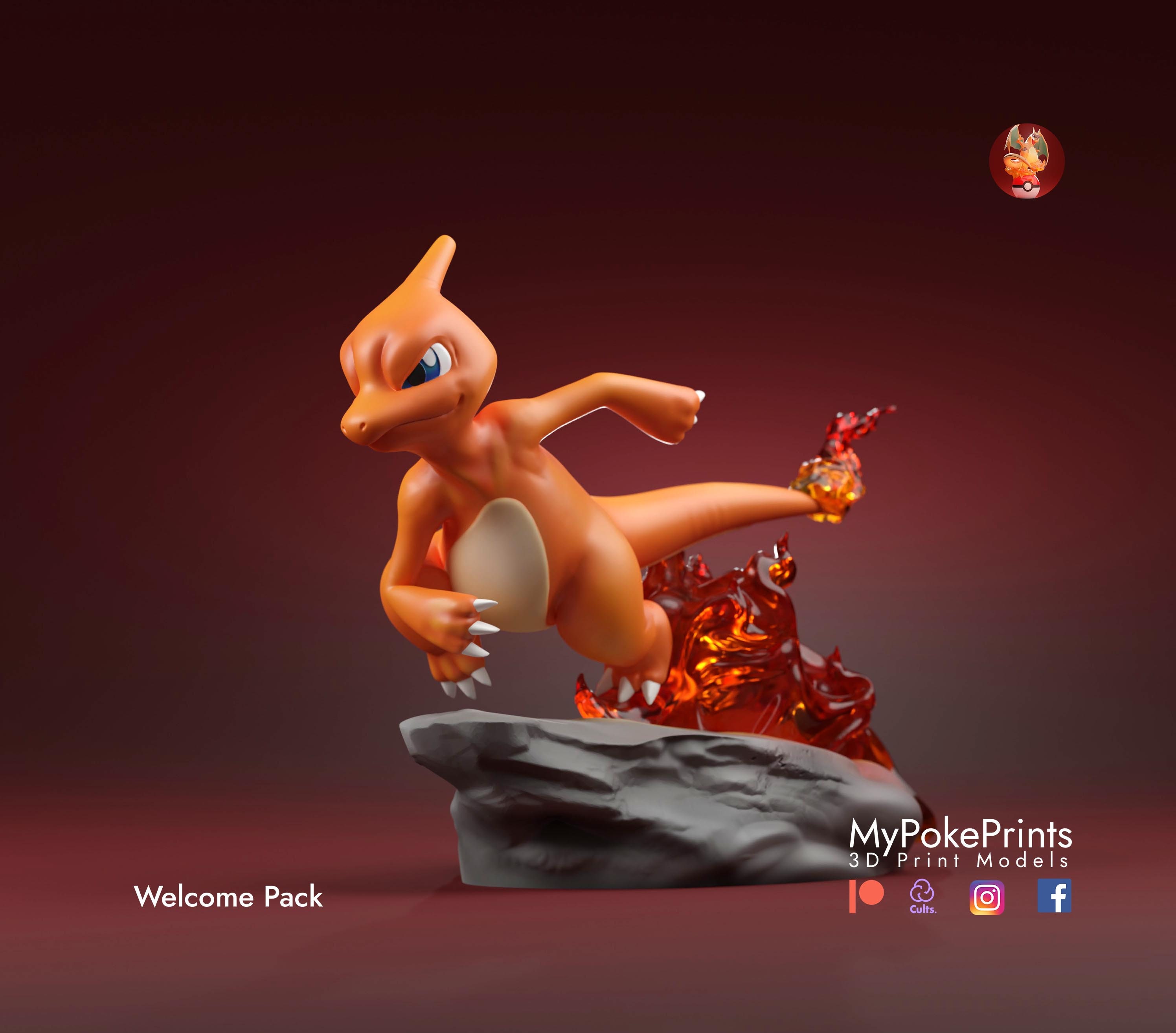 Pokemon Aerodactyl Mega Evolution 3D model 3D printable