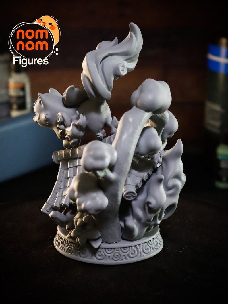 Chibi Amaterasu Diorama van Okami Home Decor Beelden Verzamelbare 3D-geprinte beelden Ongeverfde en geschilderde versies beschikbaar afbeelding 6