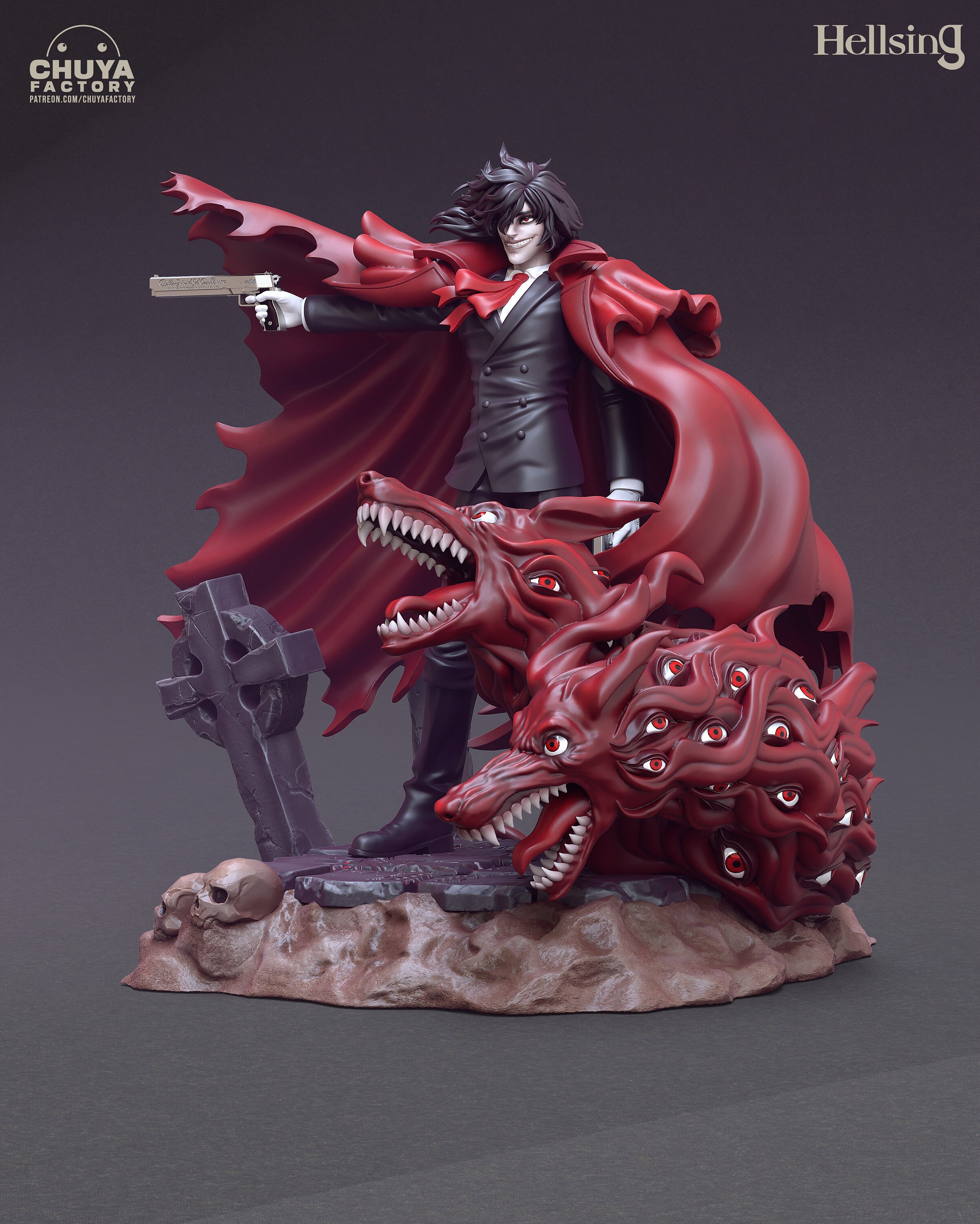 Alucard or Count Dracula From Hellsing Collectible 3d 