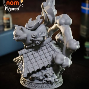 Chibi Amaterasu Diorama van Okami Home Decor Beelden Verzamelbare 3D-geprinte beelden Ongeverfde en geschilderde versies beschikbaar afbeelding 5