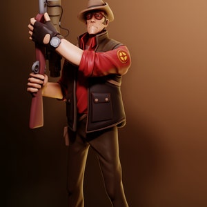 Sniper From Team Fortress 2 Collectible 3d Printed Statues Home
