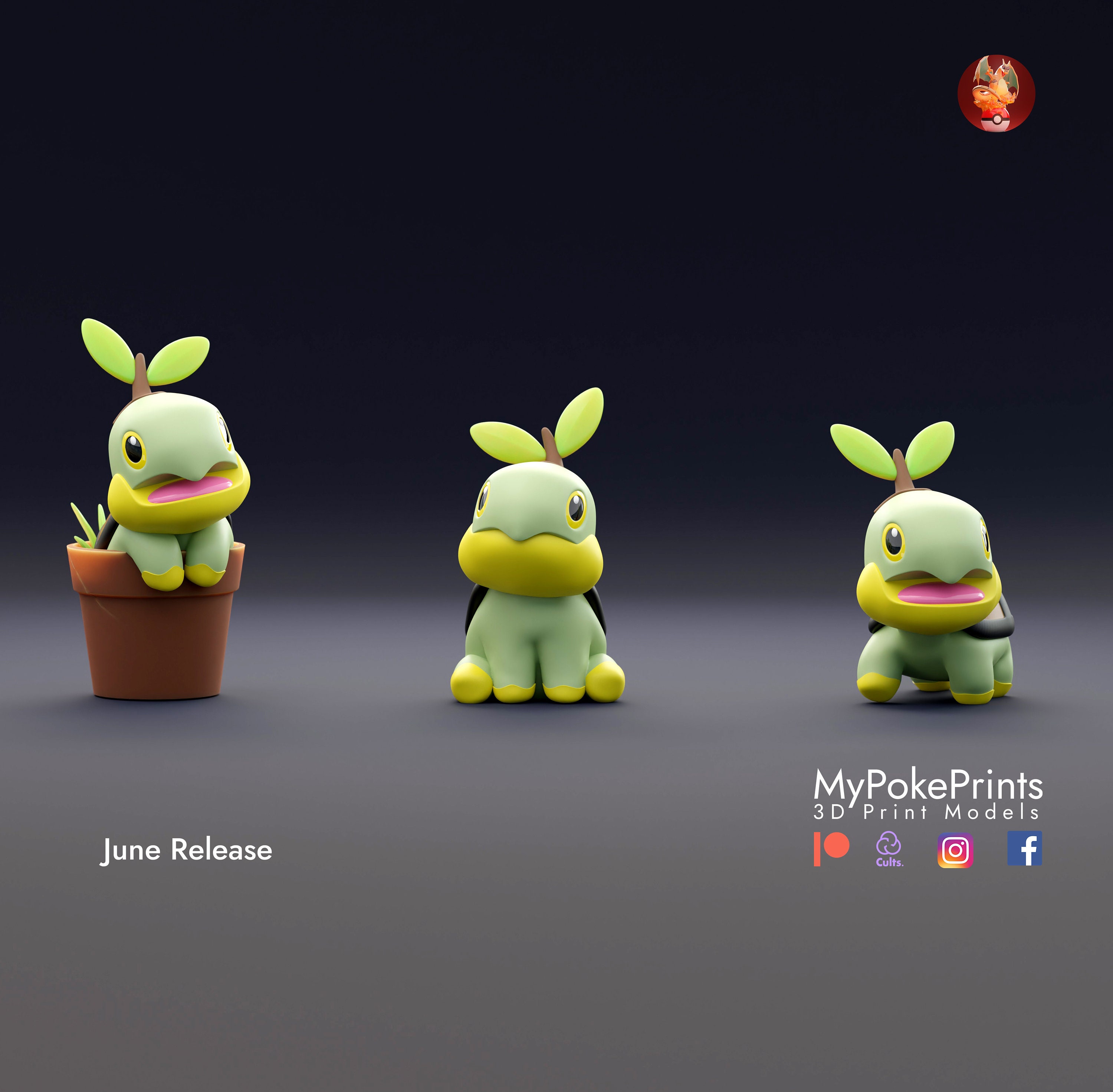 STL file POKEMON BULBASAUR KEYCAP・3D printable design to download・Cults