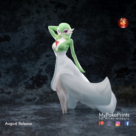 Gardevoir Pokemon Unite Collectibles pokeball Pokedex 04mm Layer Height  Painted and Unpainted Versions Available 