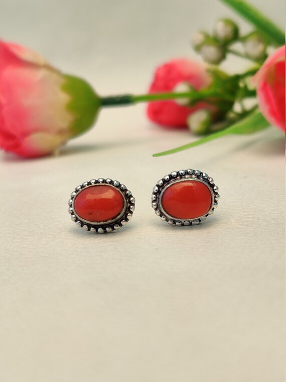 Coral 2024 statement earrings