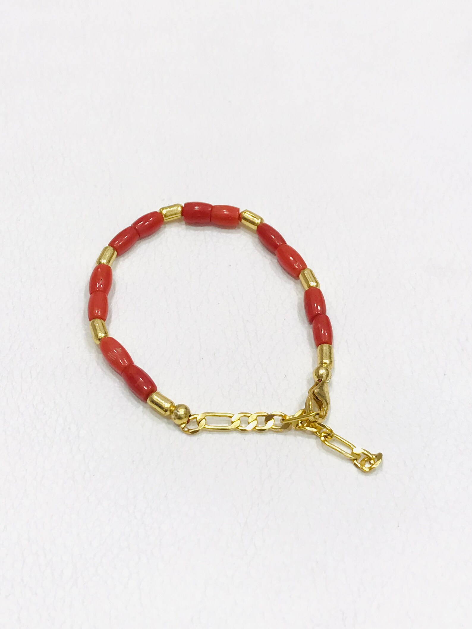 Coral Baby Bracelet Natural Italy Red Coral Lucky Charm Etsy