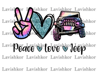 Download Peace Love Jeep Etsy