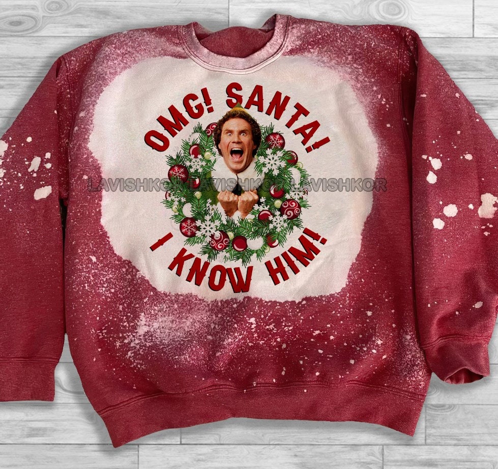 Omg! Santa! I Know Him! Elf Christmas Png,Elf Png, Christmas Elf Png,…