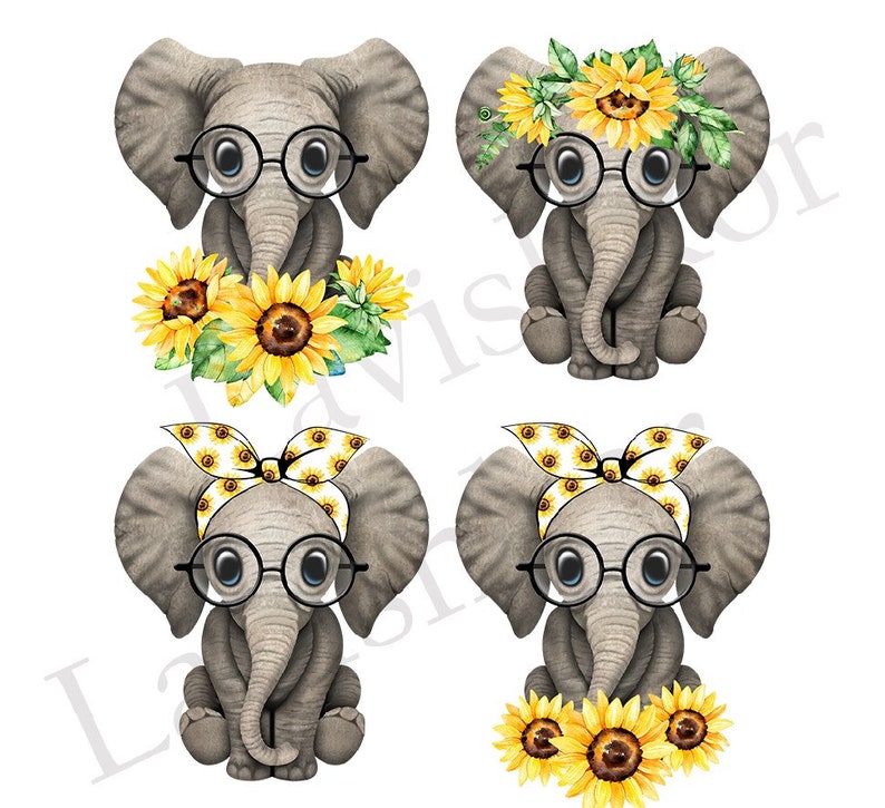 Free Free 226 Elephant Sunflower Svg Free SVG PNG EPS DXF File