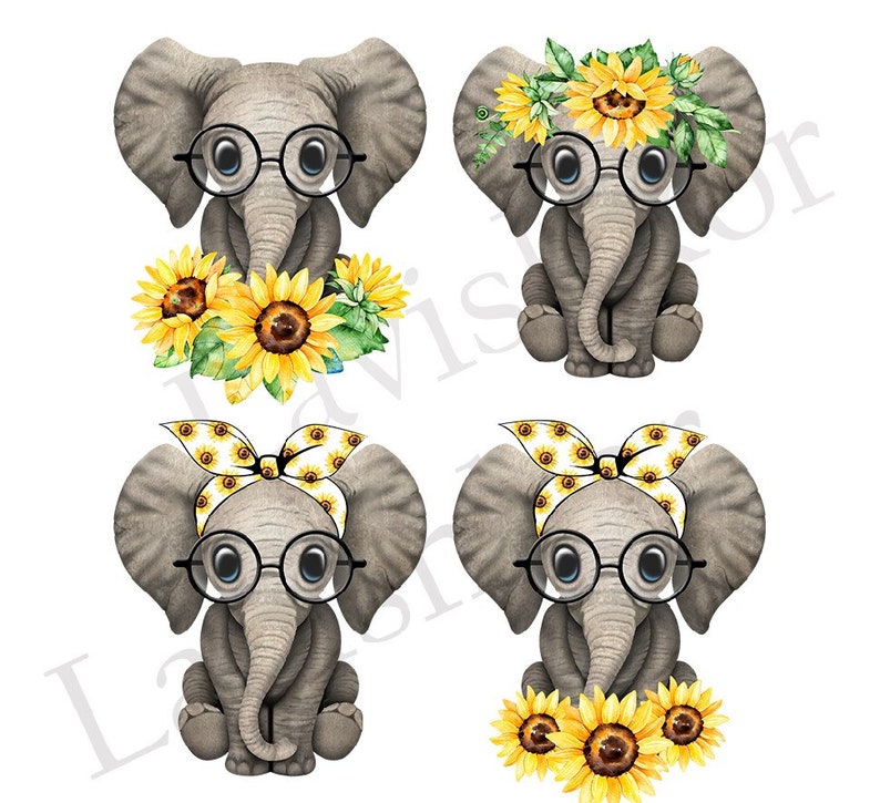 Free Free 147 Elephant Sunflower Svg Free SVG PNG EPS DXF File