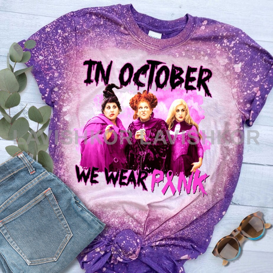 Hocus Pocus In October We Wear Pink Png, Hocus Pocus,Breast Cancer, W…