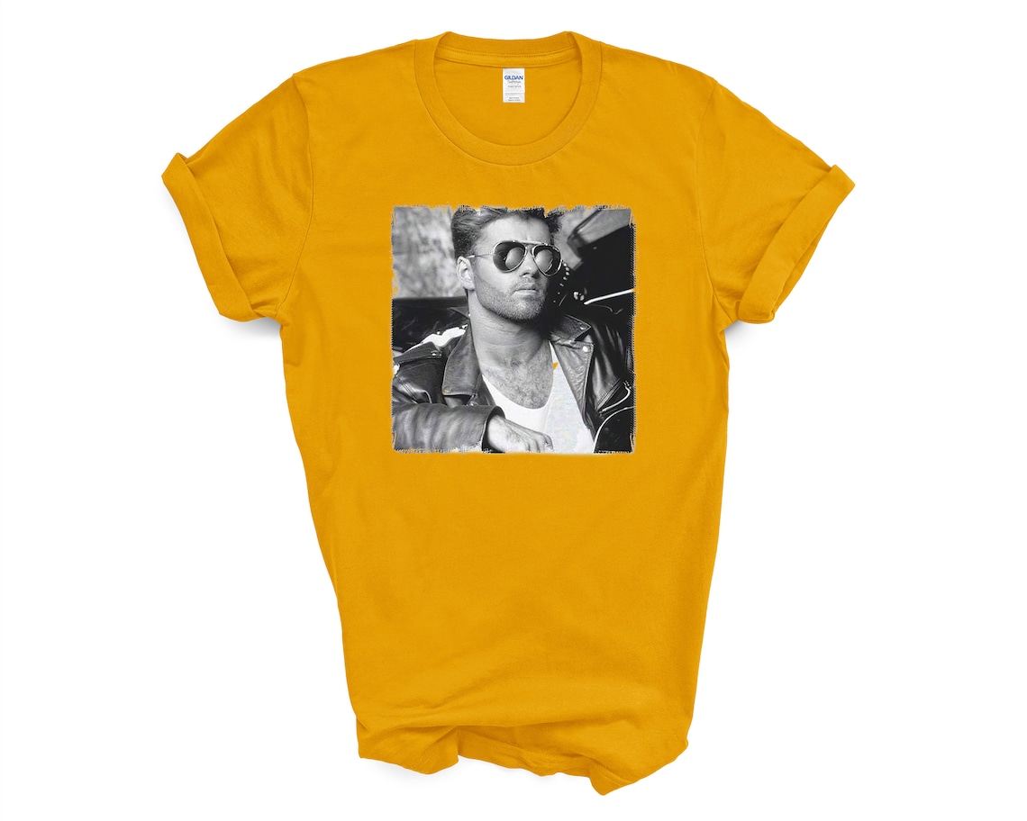 George Michael T-Shirt For Men Short Sleeve Cotton Men | Etsy