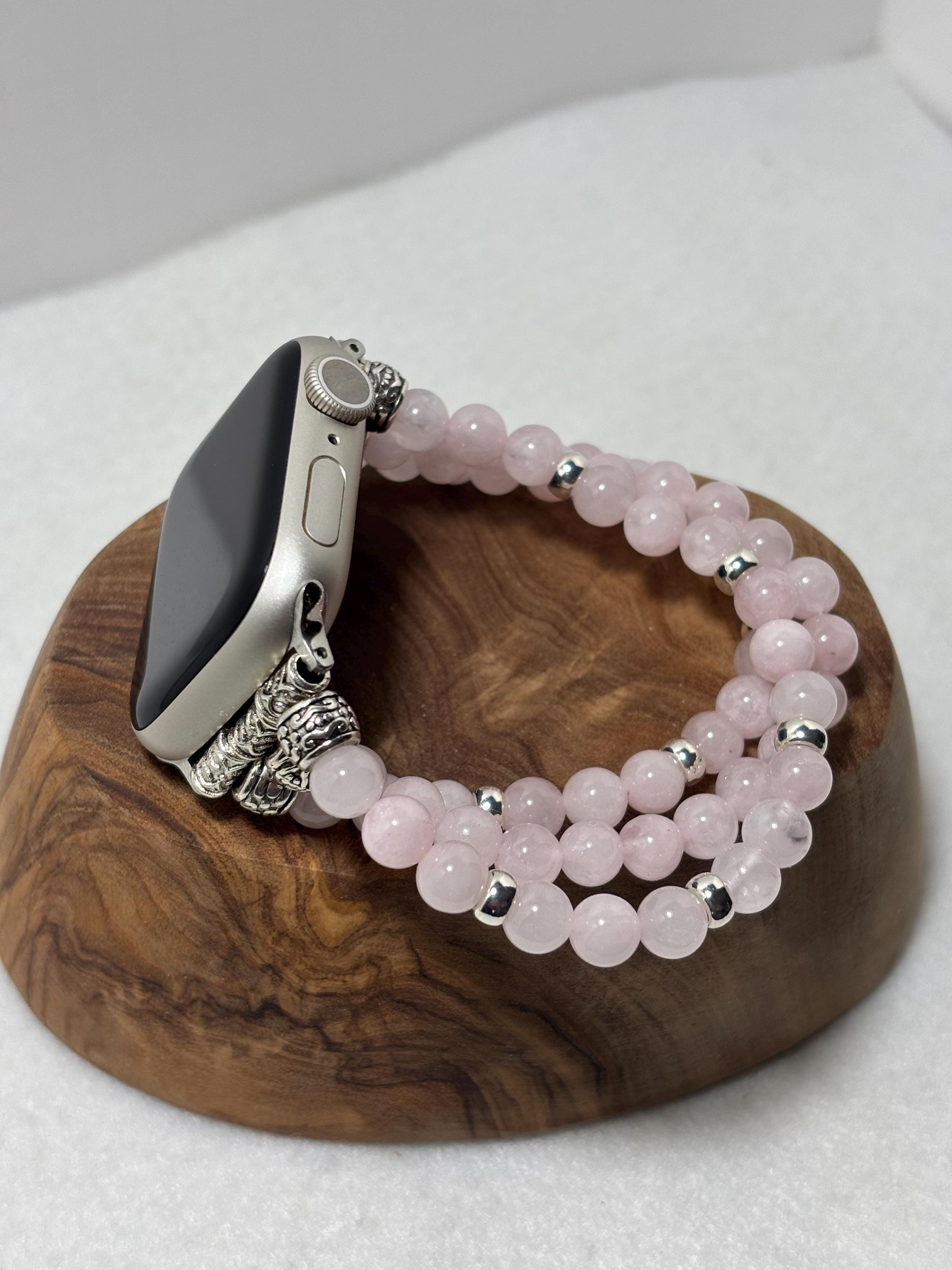 Rose Quartz Apple Watch Band - Etsy display picture 1