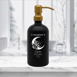 Personalized Glass Soap Dispenser for Nail Maker - Custom Glass Bottle - Gift for Women on Birthday, Anniversay, Valentine